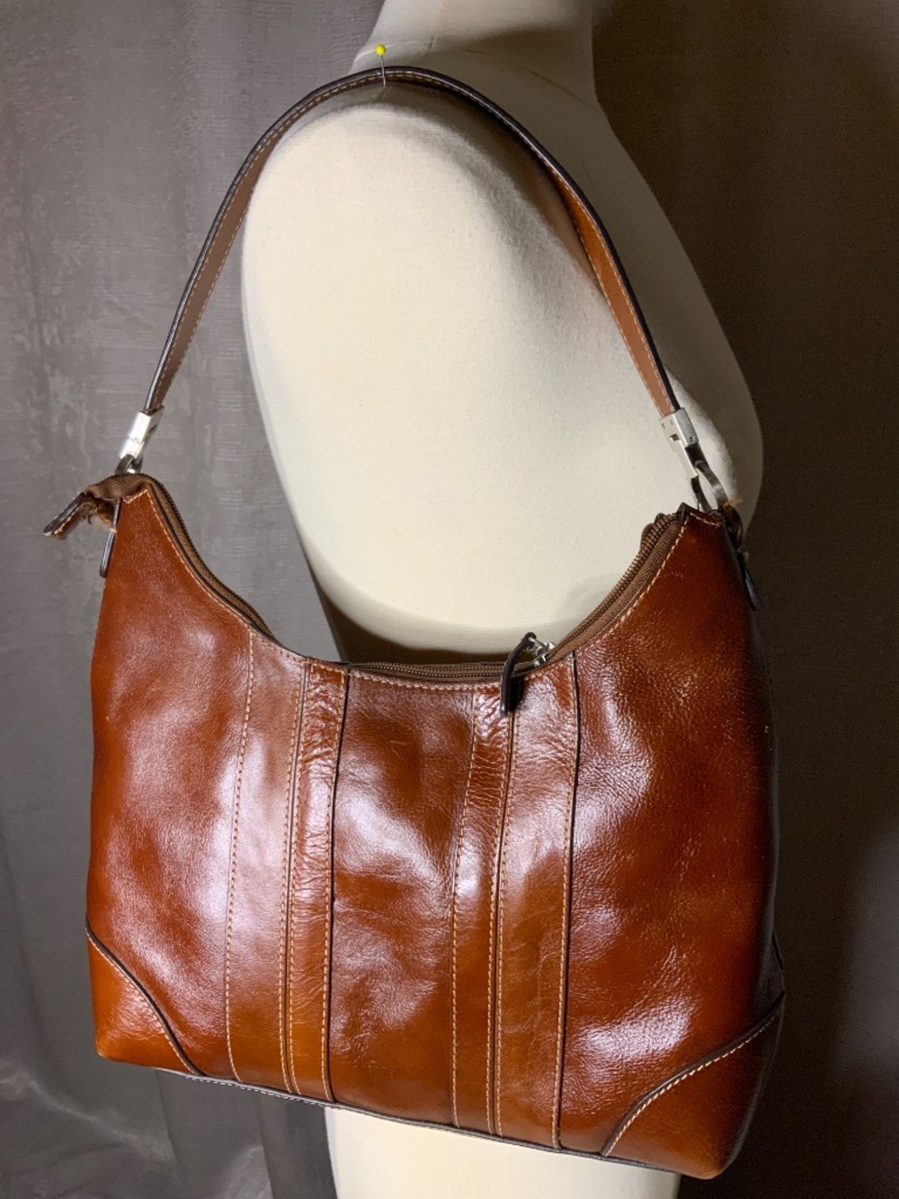 Etienne Aigner Hand-Made Leather Handbag - Picture 2 of 10